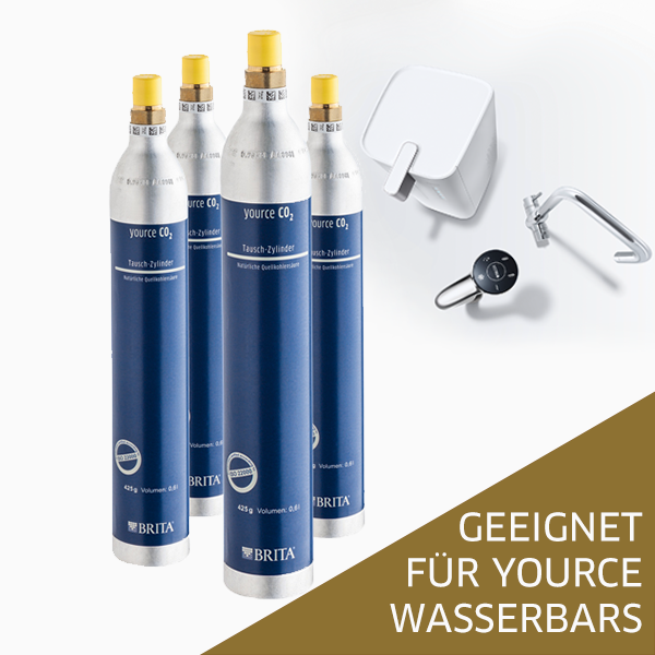 Personalverkauf - 4er-Pack CO2 für Yource Wasserbars