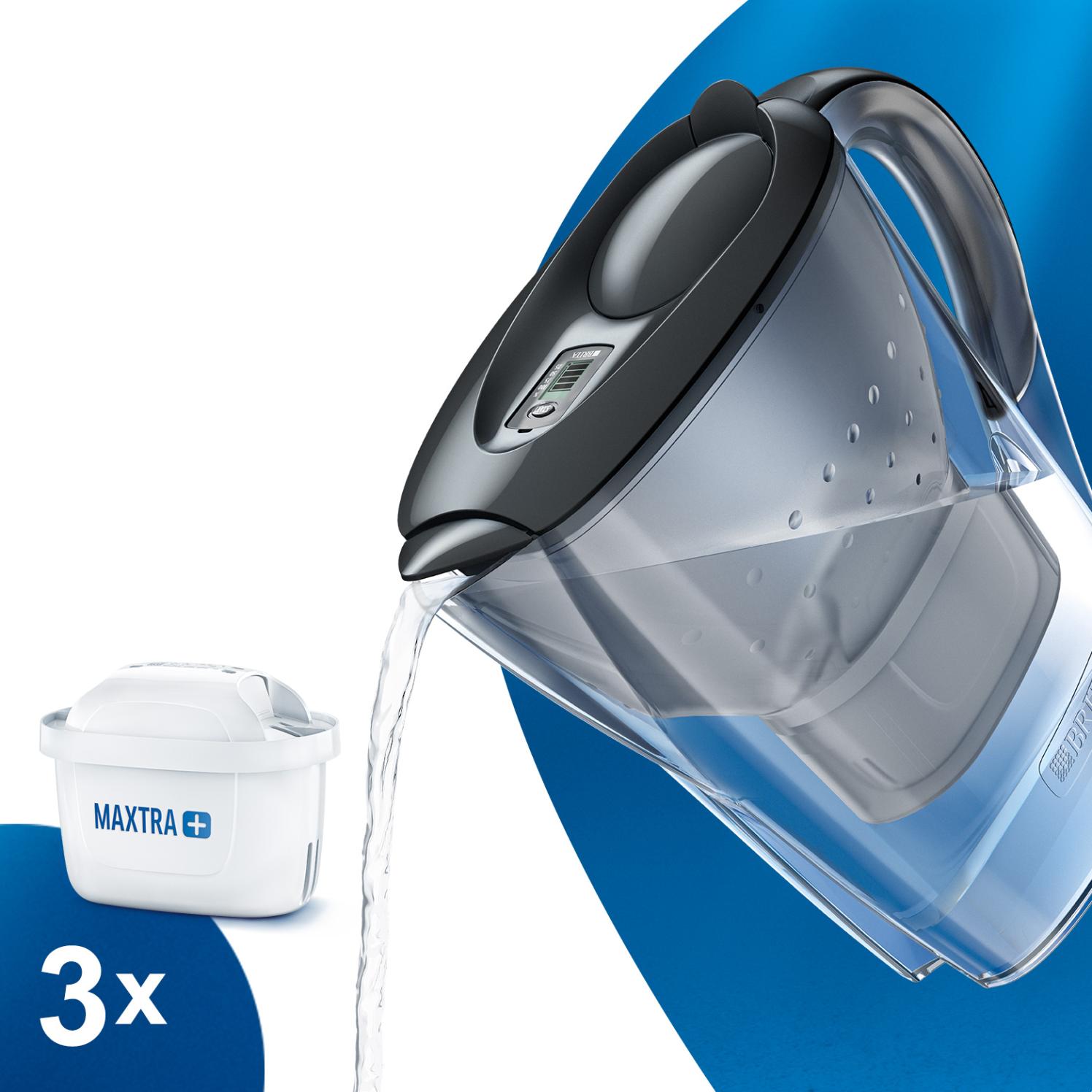 Personalverkauf - BRITA Marella Vorteilspack mit 3 Kartuschen MAXTRA+ (graphite)