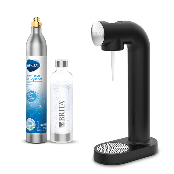 Personalverkauf - sodaONE mit CO2 Zylinder und Flasche (schwarz)