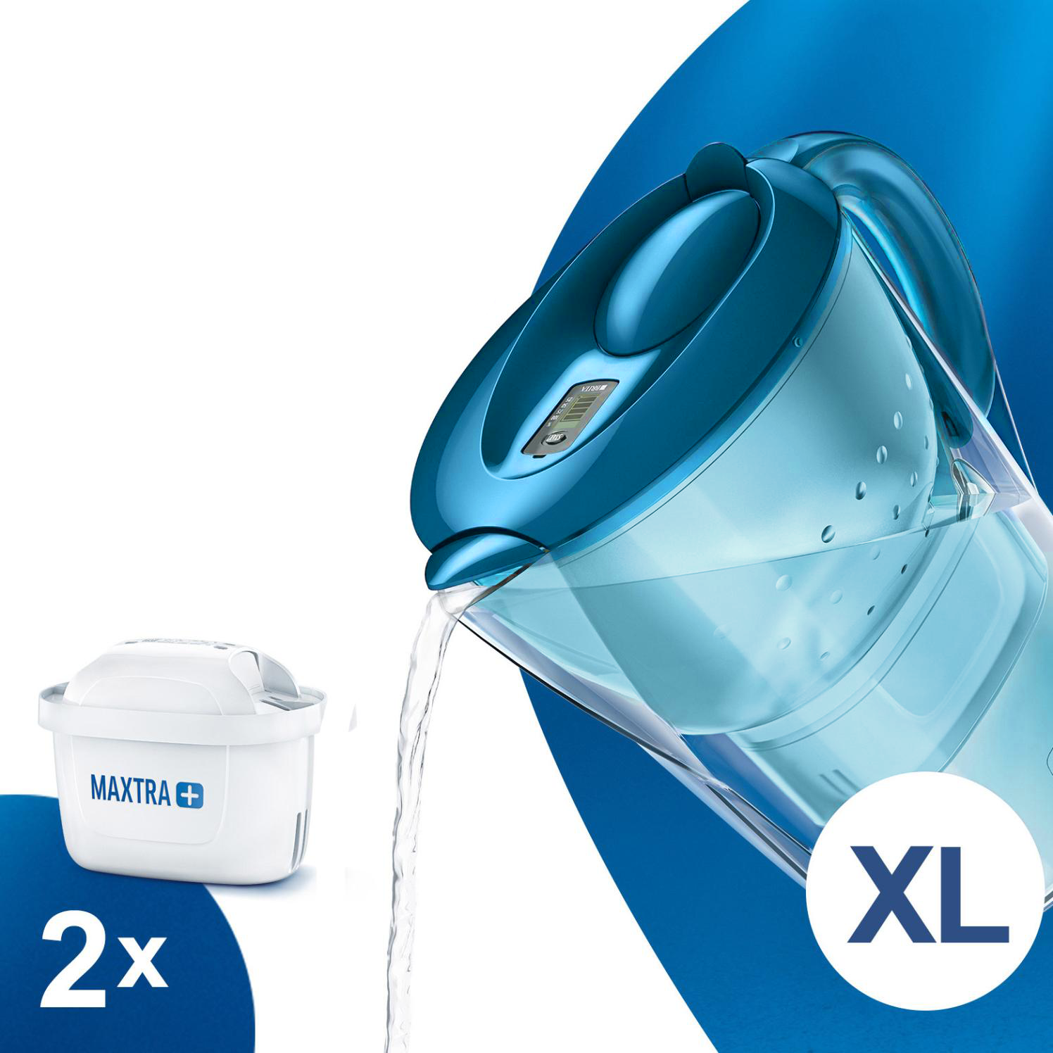 Personalverkauf - BRITA Marella XL mit 2 Kartuschen MAXTRA+ (petrol)