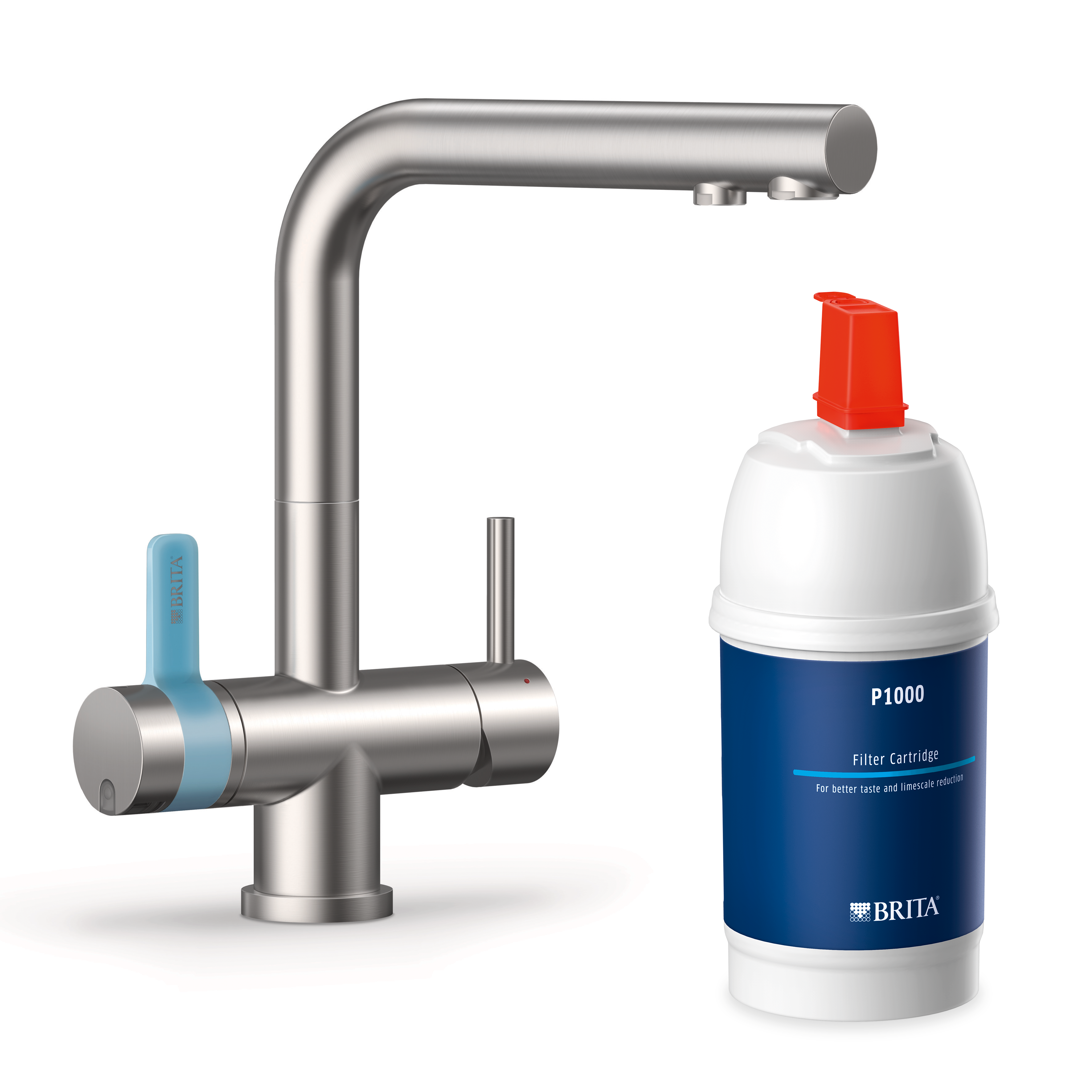 Personalverkauf - BRITA kombinierte Küchenarmatur mit Filter P 1000, eckig